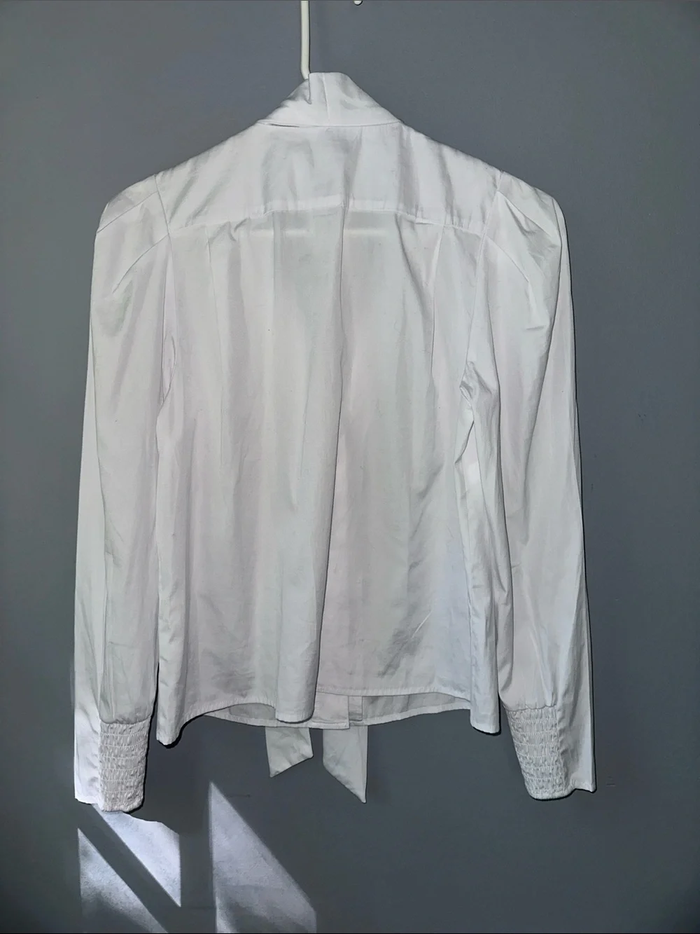 Madewell NWT tie neck button front Top white womens size XS Brand